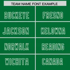 Kelly Green White Raglan Sleeves Pattern Football Jersey 3