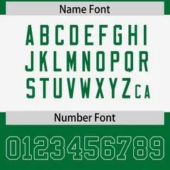 Kelly Green White Raglan Sleeves Pattern Football Jersey 4