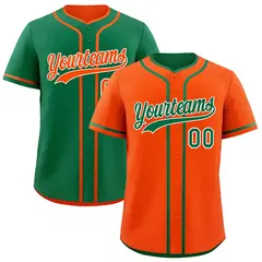 Kelly Green White Reversible Baseball Jersey 1