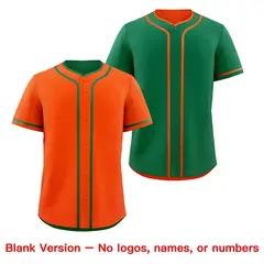 Kelly Green White Reversible Baseball Jersey 9