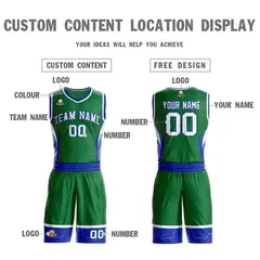 Kelly Green White Royal Graffiti Lightning Basketball Jersey 3