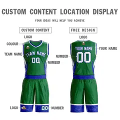Kelly Green White Royal Graffiti Lightning Basketball Jersey 3