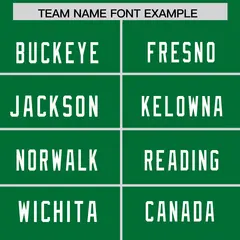 Kelly Green White Square Neckline Football Jersey 3