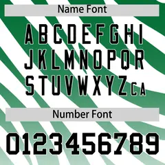Kelly Green White Tiger Stripe Gradient Baseball Jersey 4