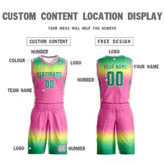 Kelly Green Yellow Kelly Green-White Gradient Basketball Jersey 4