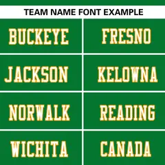 Kelly Green-Yellow Raglan Sleeves Football Jersey 3