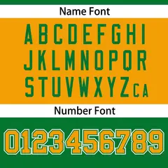 Kelly Green-Yellow Raglan Sleeves Football Jersey 4
