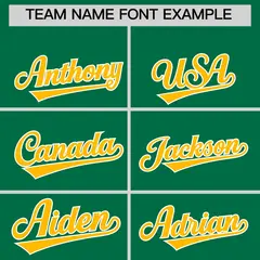 Kelly Green Yellow Side Camo Baseball Jersey 3