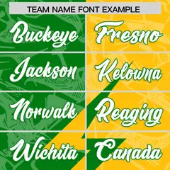 Kelly Green Yellow Split Lightning Pattern Football Jersey 3