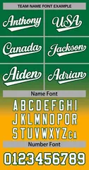 Kelly Green Yellow-White Gradient Stripe Baseball Jersey 3