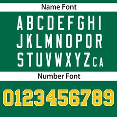 Kelly Green Yellow-White Side Two-Tone Baseball Jersey 4