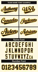 Khaki Black-Gold Classic Hockey Jersey 3