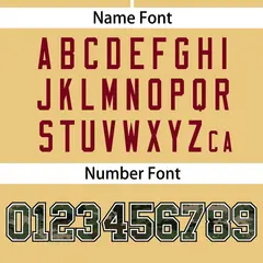 Khaki Camo Font Authentic Baseball Jersey 4