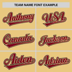 Khaki Crimson Classic Authentic Sleeveless Baseball Jersey 3
