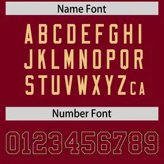 Khaki Crimson Color Block Authentic Football Jersey 4