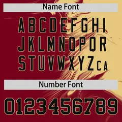 Khaki Crimson Ink Pattern Authentic Baseball Jersey 4