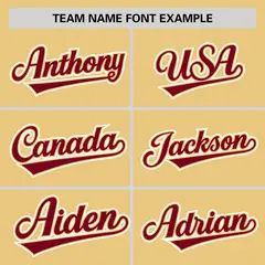 Khaki Crimson Pinstripe Raglan Sleeves Baseball Jersey 3