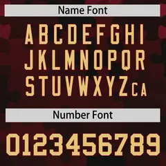 Khaki Crimson Puzzle Elements Baseball Jersey 4