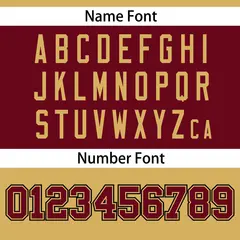 Khaki-Crimson Raglan Sleeves Football Jersey 4