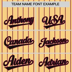 Khaki Crimson Stripe Raglan Sleeves Fashion Baseball Jersey 3
