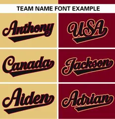 Khaki Crimson Stripe-Solid Combo Authentic Baseball Jersey 3