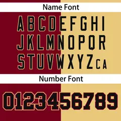 Khaki Crimson Stripe-Solid Combo Authentic Baseball Jersey 4