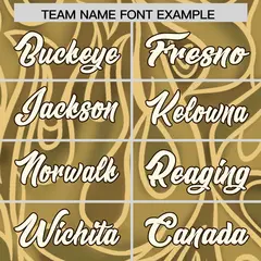 Khaki Graffiti Pattern Authentic Football Jersey 3