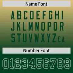 Khaki Green Gradient Side Pattern Authentic Football Jersey 4