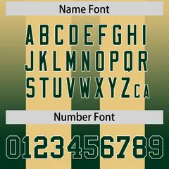 Khaki Green Gradient Vertical Stripe Fashion Football Jersey 4
