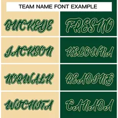 Khaki Green-Green Two Tone Split Varsity Full-Snap Letterman Jacket 5