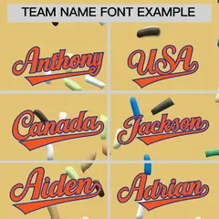Khaki Ice Cream Cone Graffiti Full-Snap Varsity Letterman Jacket 3