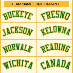 Khaki Kelly Green-Gold Classic Hockey Jersey 3
