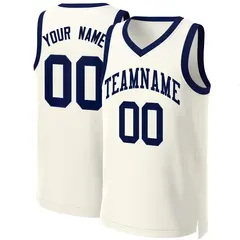 Khaki Navy Classic Basketball Jersey