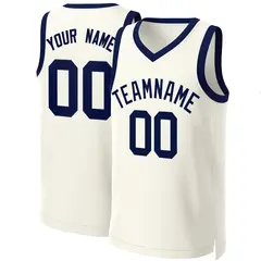 Khaki Navy Classic Basketball Jersey 1