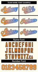 Khaki Orange-White Classic Gradient Basketball Jersey 3