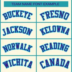 Khaki Purple-Light Blue Classic Style Hockey Jersey 3