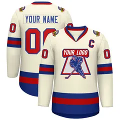 Khaki Red-Royal Classic Hockey Jersey 1