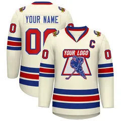 Khaki Red-Royal Classic Hockey Jersey 1