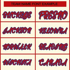 Khaki Red-Royal Classic Hockey Jersey 3