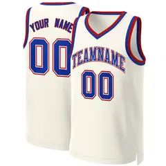 Khaki Royal-White Classic Basketball Jersey 1