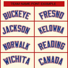 Khaki Royal White-Red Classic Hockey Jersey 3