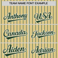 Khaki White Tricolor Stripe Fashion Baseball Jersey 3