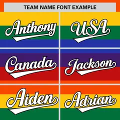 LGBT Rainbow Pride Full-Snap Color Block Letterman Baseball Jacket 5