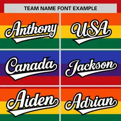 LGBT Rainbow Pride Month Full-Snap Color Block Letterman Bomber Jacket 5