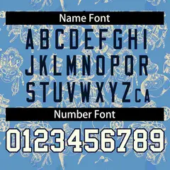 Light Blue 3D Graffiti Pattern Baseball Jersey 4