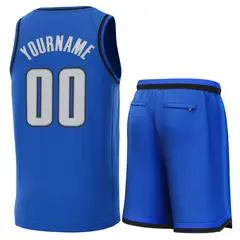 Light Blue Black Classic Sets Basketball Jersey 3