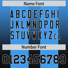 Light Blue Black Gradient Vertical Stripe Football Jersey 4