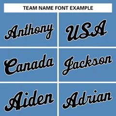 Light Blue Black-White Classic Basketball Jersey 3