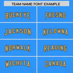 Light Blue Brown Gradient Vertical Stripe Football Jersey 3