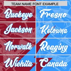 Light Blue Cardinal Split Lightning Pattern Football Jersey 3